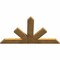 Ekena Millwork Saratoga Rough Sawn Timber Gable Bracket, Western Red Cedar, 60"W x 35"H x 2"D x 6"F, 14/12 Pitch GBW060X35X0206SAR00RWR - alternate 4